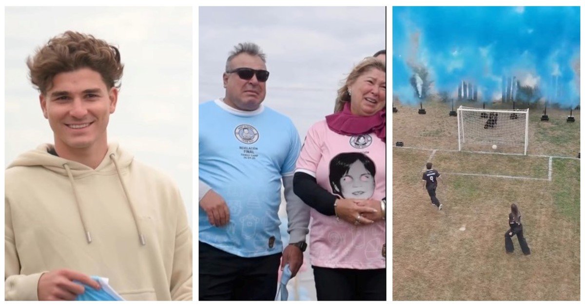 "Arañita": el original video con el que Julián Álvarez anunció el sexo de su hijo