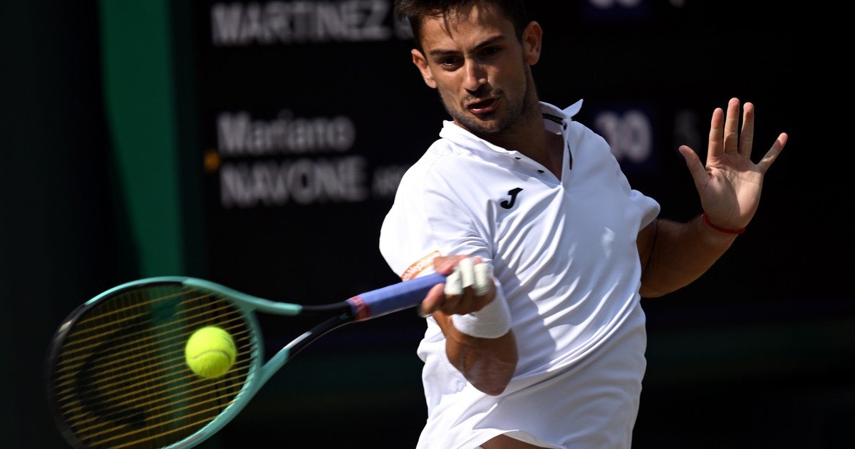 Wimbledon: Mariano Navone dejó todo pero cayó con el español Martínez y se despidió en segunda ronda