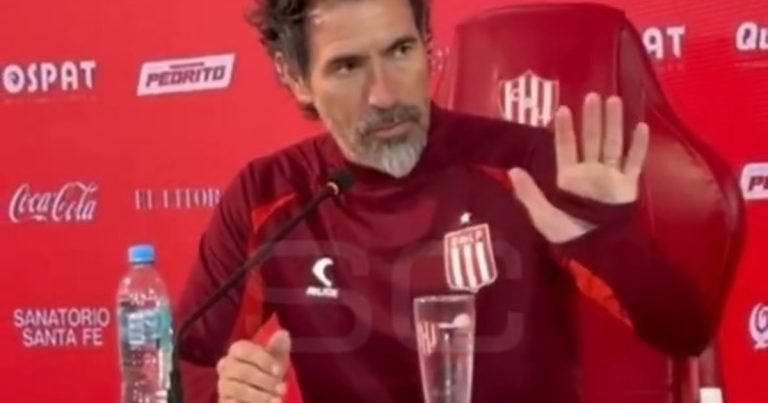 Eduardo Domínguez se enojó cuando le preguntaron por su continuidad en Estudiantes y puso a Guardiola como ejemplo