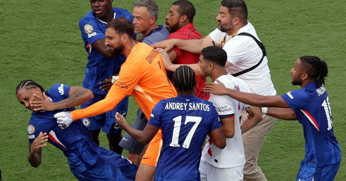 La final del Mundial de Clubes terminó en escándalo: Luis Enrique agredió al brasileño Joao Pedro