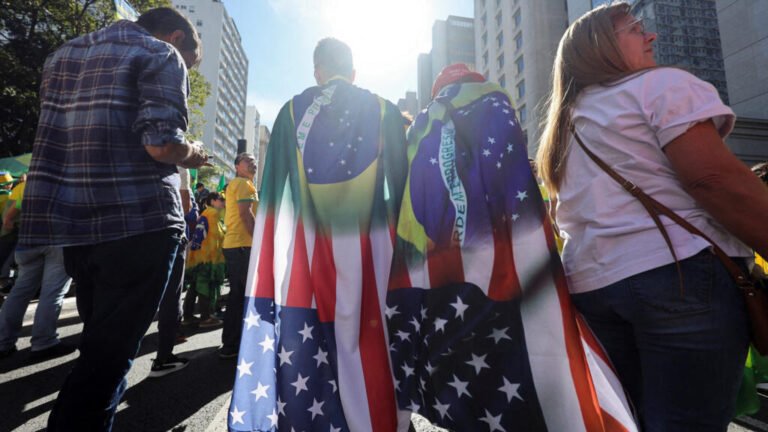 Protestas a favor de Bolsonaro: ataques contra Lula y aplausos a las sanciones de Trump