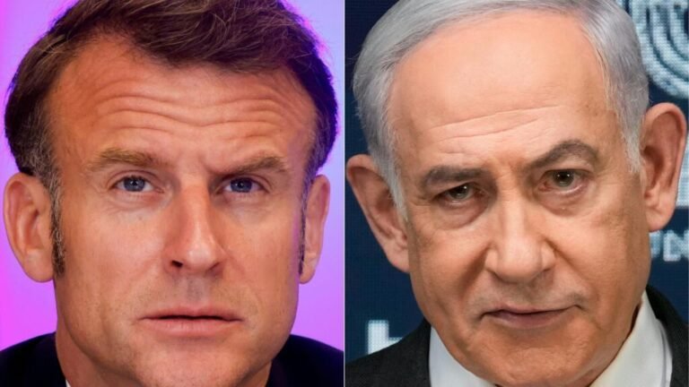 Macron replica contundente a Netanyahu, que lo acusa de "alimentar el fuego antisemita".