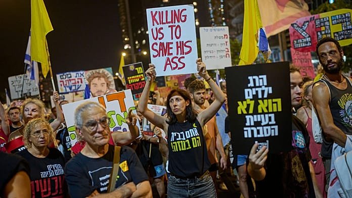 Miles se manifiestan en Tel Aviv para exigir la liberación de rehenes en Gaza