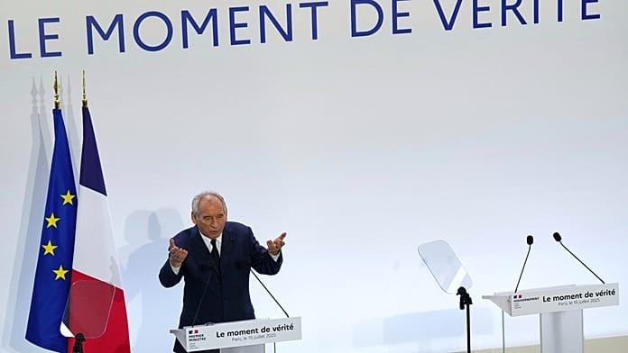 François Bayrou anuncia que pedirá un voto de confianza en la Asamblea el lunes 8 de septiembre