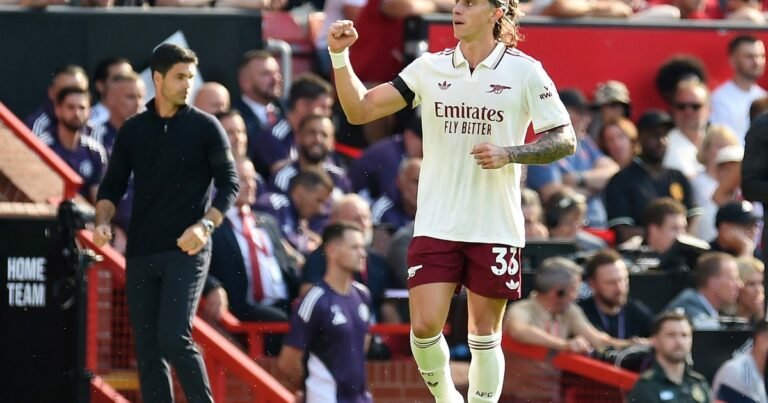 Arsenal, en el debut de Heinze como ayudante de Arteta, le ganó a Manchester United que no tuvo ni en el banco a Garnacho