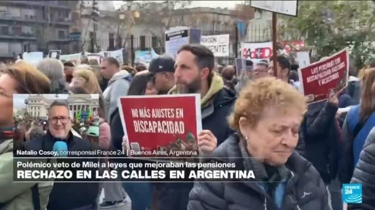 Informe desde Buenos Aires: manifestaciones tras veto de Milei a aumento de pensiones