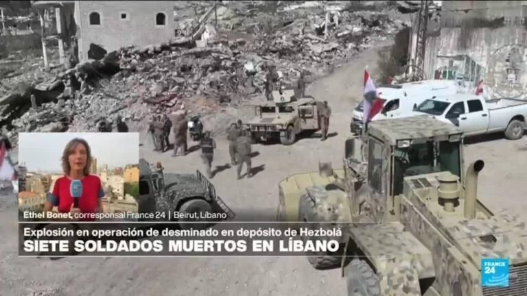 Informe desde Beirut: al menos seis soldados muertos tras explosión en depósito de Hezbolá
