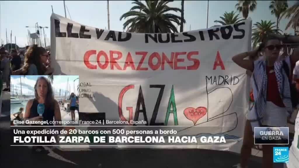 Informe desde Barcelona: 44 países integran la flotilla más grande con destino a Gaza