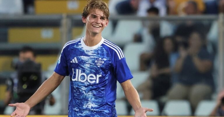 Nico Paz, la joya argentina del Como que llegó a la tapa de un diario de España y sueñan juntar con Mastantuono: "El Real Madrid le espera"