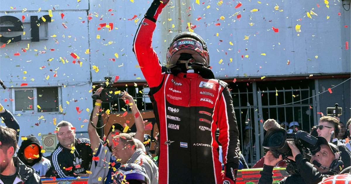 Agustín Canapino se la jugó en el relanzamiento, ganó el TC en Buenos Aires y empieza como líder la Copa de Oro