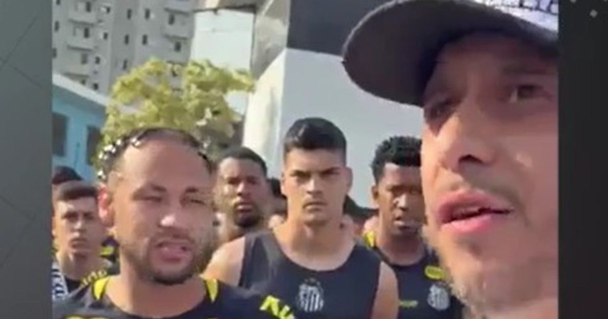 Neymar y un tenso cara a cara con la barra brava del Santos de Brasil en medio de la crisis: "Estamos intentando..."