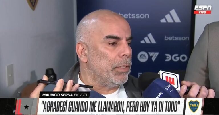 Chicho Serna se despidió de Boca muy emocionado: "Tengo que ser honesto y decir que ya lo di todo"
