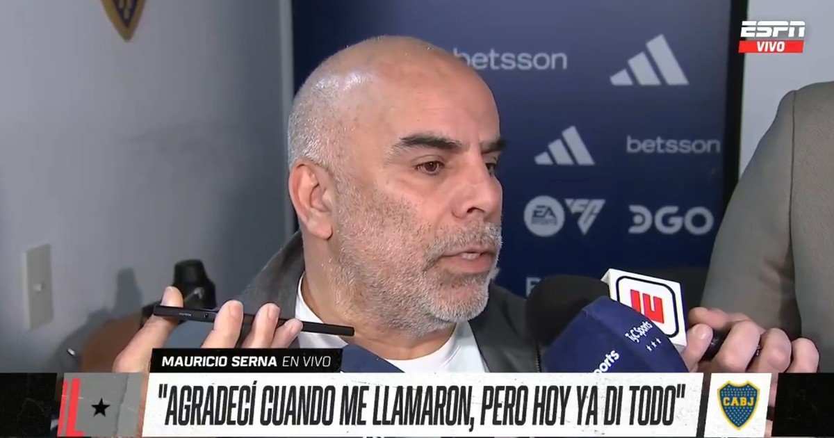 Chicho Serna se despidió de Boca muy emocionado: "Tengo que ser honesto y decir que ya lo di todo"