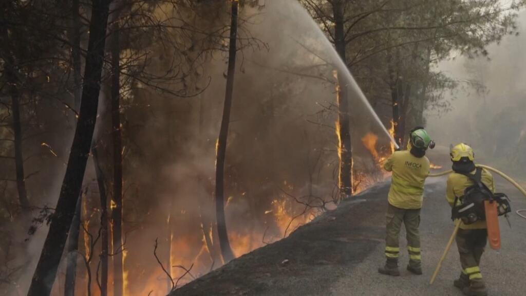 España cierra tramo del Camino de Santiago de Compostela por incendios