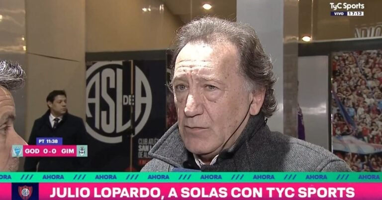 Julio Lopardo y la crisis de San Lorenzo: "O renuncia Moretti o que se haga cargo del club"