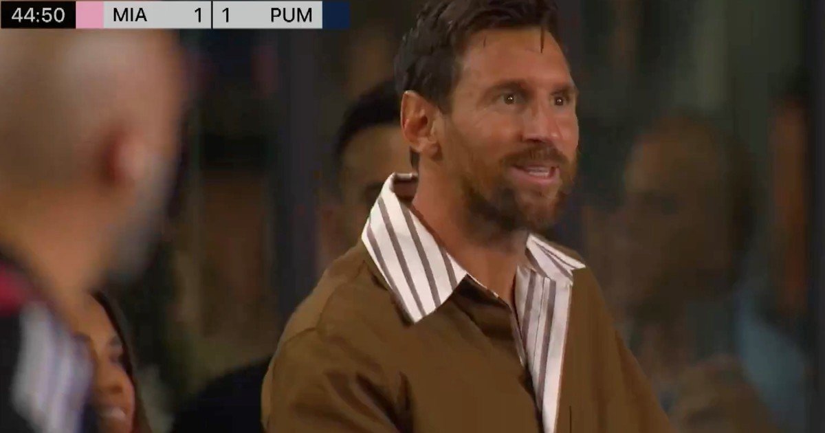 El festejo de Lionel Messi por el primer gol de Rodrigo De Paul en Inter Miami por la Leagues Cup