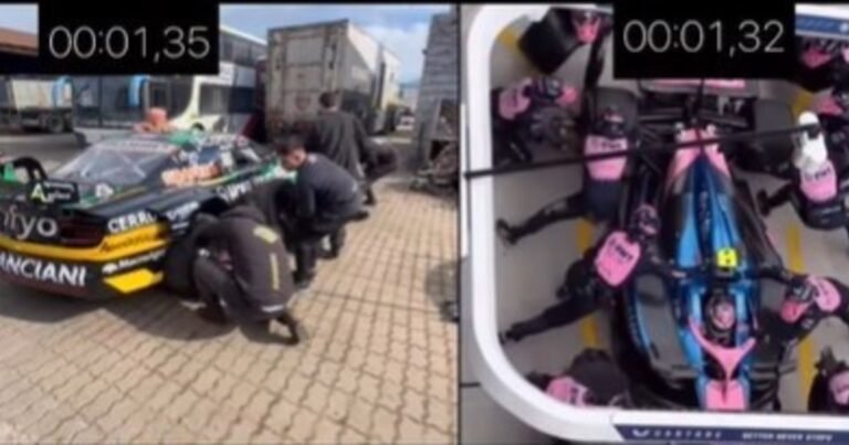 El TC al estilo Fórmula 1: el domingo habrá pit stop en San Juan y un equipo se comparó con el Alpine de Colapinto