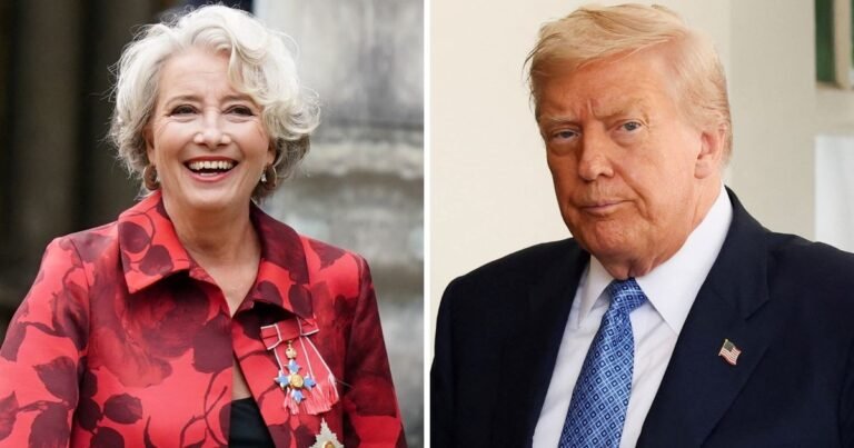 La actriz Emma Thompson reveló que Donald Trump la invitó a salir el mismo día que se divorció