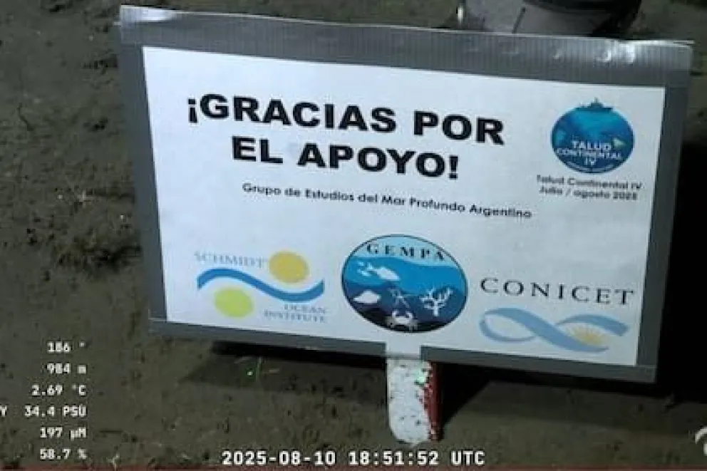 La próxima cámara submarina del CONICET ya tiene fecha