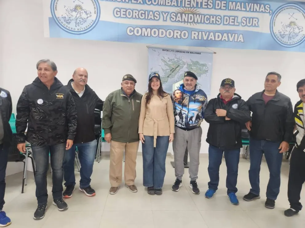 Villarruel visitó la Unión de Ex Combatientes en Comodoro Rivadavia