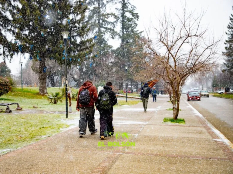 Nevadas en El Bolsón: La Municipalidad insta a la precaución