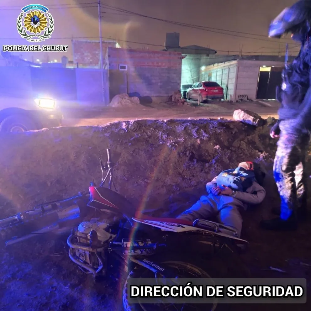 Motociclista capturado tras persecución de 25 cuadras