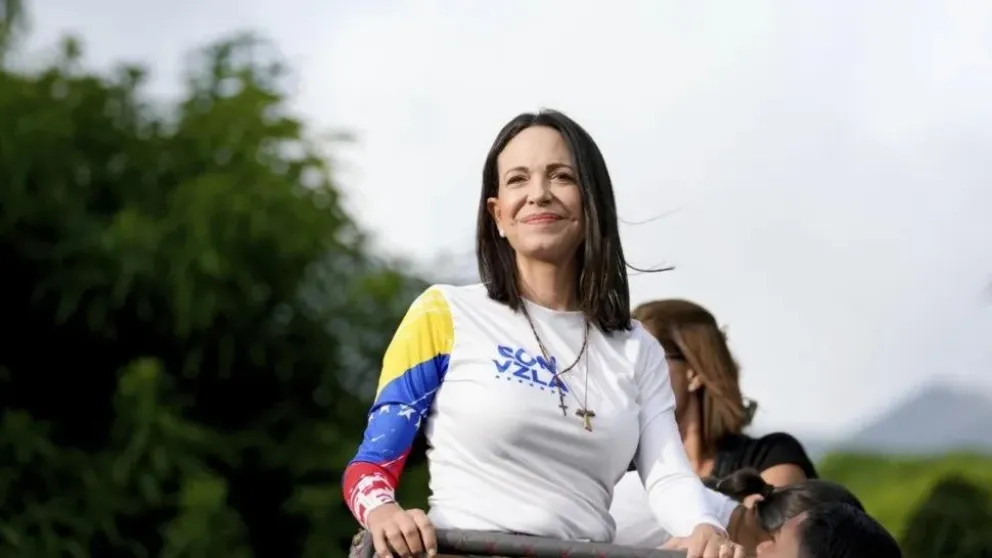 María Corina Machado celebró el respaldo de Milei contra el "Cártel de los Soles"
