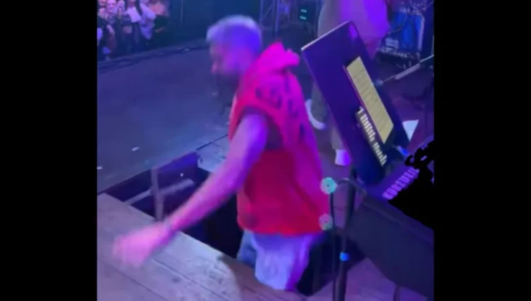 Cantante de Dale Q’ Va sufrió una fuerte caída durante un show en Cordoba