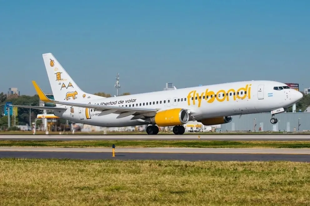 Flybondi suspenderá su ruta entre Buenos Aires y Comodoro Rivadavia desde octubre