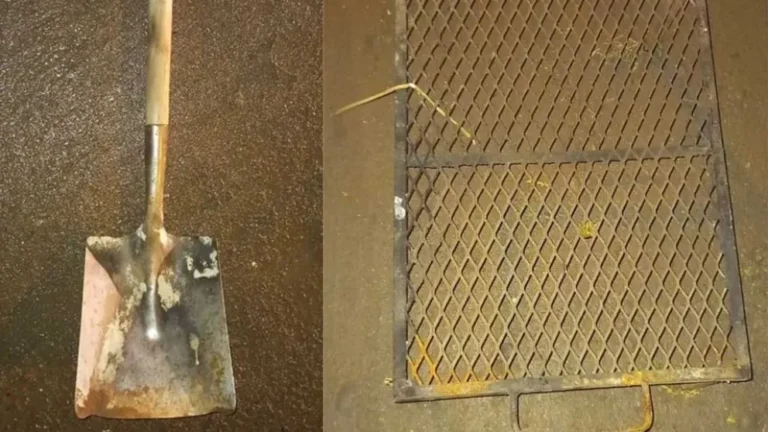 Aprehendieron a un ladrón que robó una pala y una parrilla