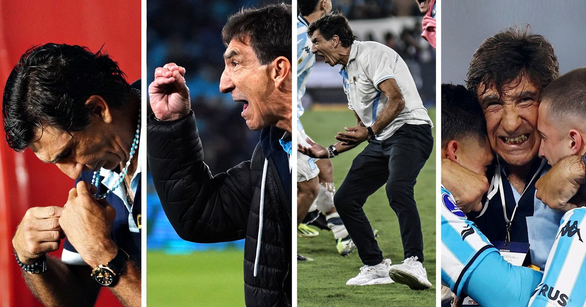 El camaleónico Costas impulsa su mística copera para la ilusión en la Libertadores: su récord en las series mata mata como DT de Racing