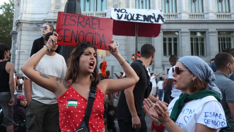 Los gritos por Gaza eclipsan la Vuelta a España y la llevan a lo alto del frente político