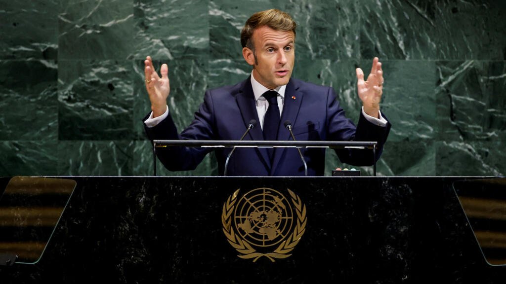 "Nuestro deber es mantenernos firmes y seguir actuando juntos": Macron en la Asamblea de la ONU