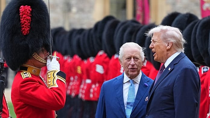 Trump recibe una bienvenida con toda la pompa real en el Castillo de Windsor