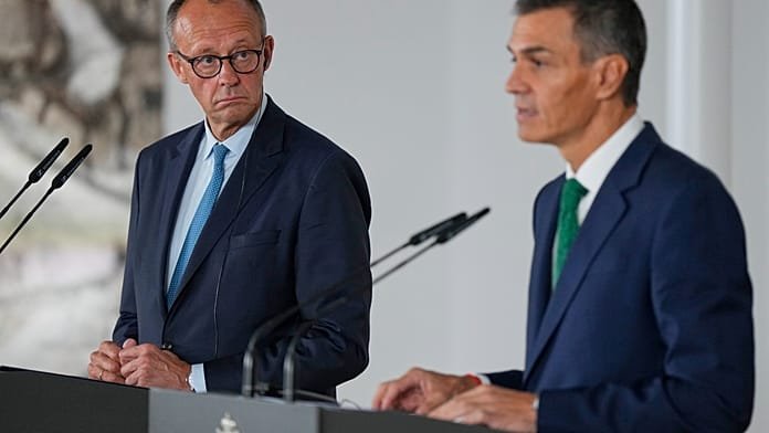 Merz ve "inaceptable" la ofensiva israelí y Sánchez denuncia los ataques "indiscriminados"