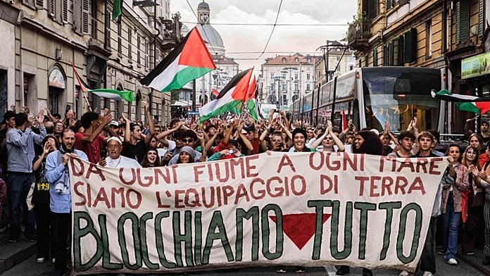 Italia se une por Gaza: se celebran concentraciones o acampadas en 100 plazas del país