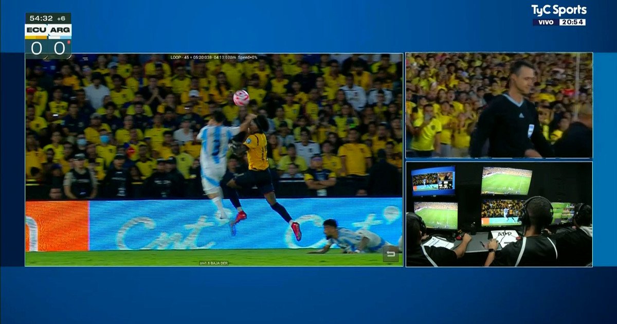 Ecuador vs Argentina, por las Eliminatorias para el Mundial 2026: el polémico penal que Roldán le cobró a Tagliafico a instancias del VAR