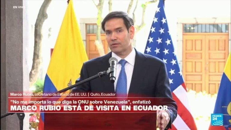 Marco Rubio declaró a dos grupos ecuatorianos como "organizaciones terroristas"