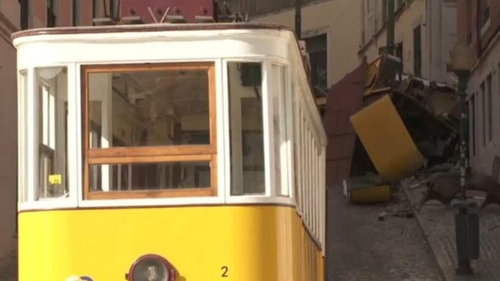 Luto en Portugal por el descarrilamiento de un funicular que dejó 16 muertos