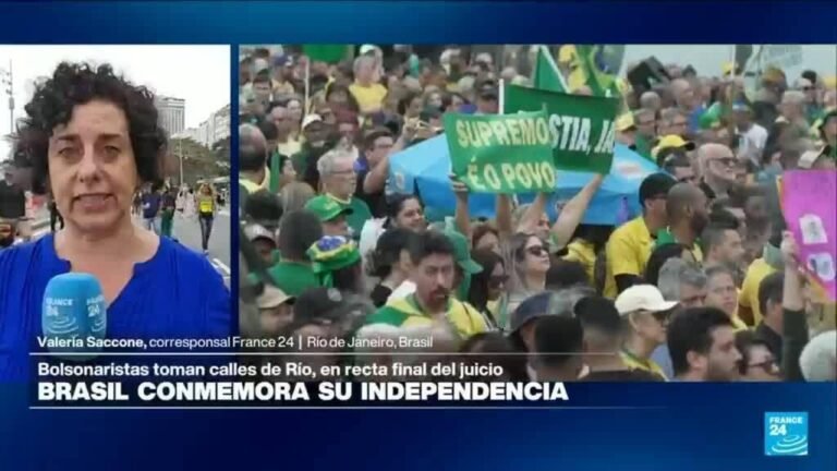 Bolsonaristas marchan durante Día de Independencia de Brasil por amnistía de Bolsonaro