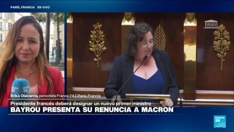 Informe desde París: Macron deberá elegir un nuevo primer ministro tras renuncia de Bayrou