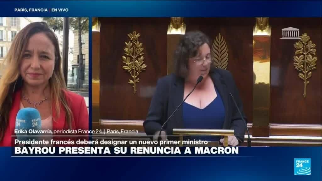 Informe desde París: Macron deberá elegir un nuevo primer ministro tras renuncia de Bayrou