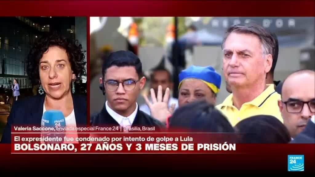 Supremo de Brasil condena a Bolsonaro a 27 años y tres meses de prisión