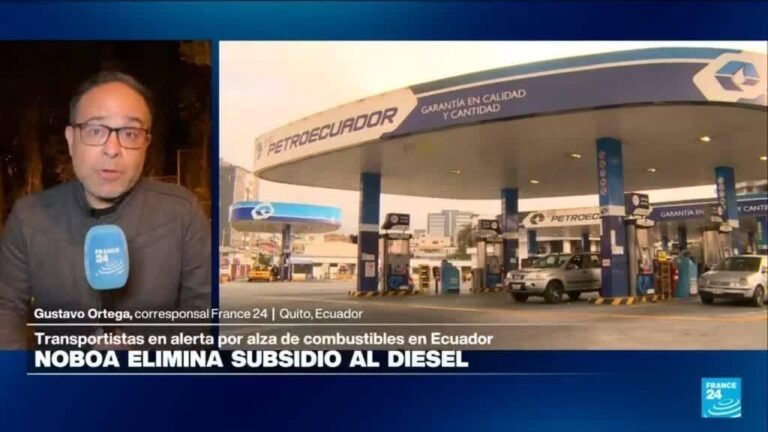 Informe desde Quito: Noboa retira subsidio al diésel