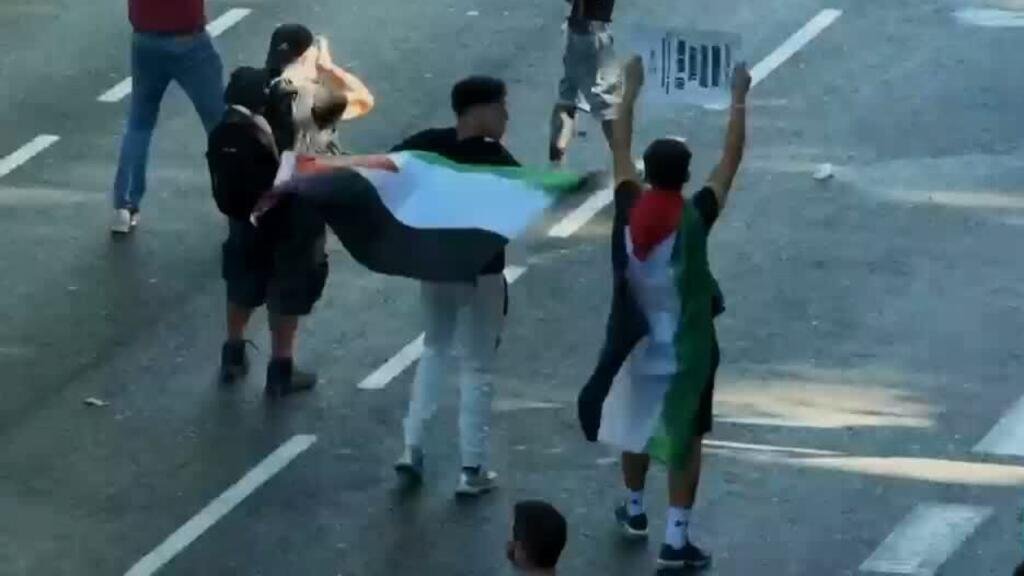 Protestas propalestinas se tomaron la pista de la Vuelta a España