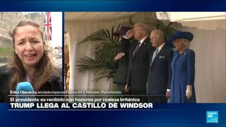 Trump visita el Castillo de Windsor en medio de protestas y controversia