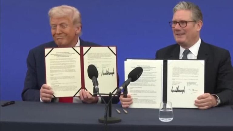 Trump y Starmer sellan acuerdo de 250.000 millones de dólares en medio de protestas y banquetes