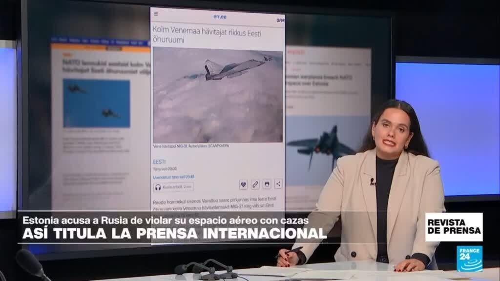 "Cazas rusos incursionan en el espacio aéreo de Estonia": 'Err'