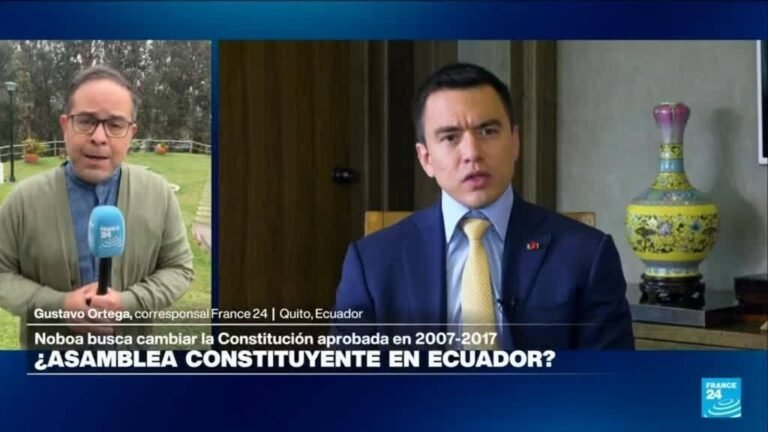 Corte frena convocatoria a referendo de Noboa para nueva Constitución en Ecuador