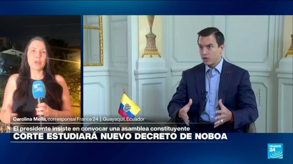 Informe desde Guayaquil: CNE remite nuevo decreto de Noboa a la Corte Constitucional